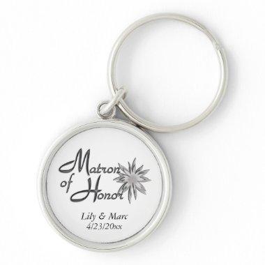 Matron of Honor Personalized Keychain