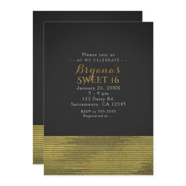 Matte Gold Modern Glam Sequins Party