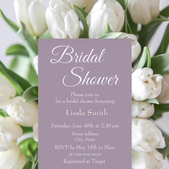 Mauve Simple Style  Foil
