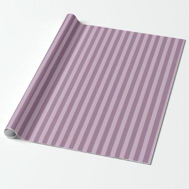 Mauve Striped Pattern Wrapping Paper