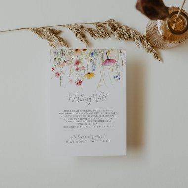 Meadow Colorful Wildflower Wedding Wishing Well Enclosure