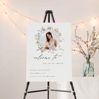 Meadow Floral Wreath  Welcome Foam Board