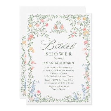 Meadow Pastel French Roses Floral