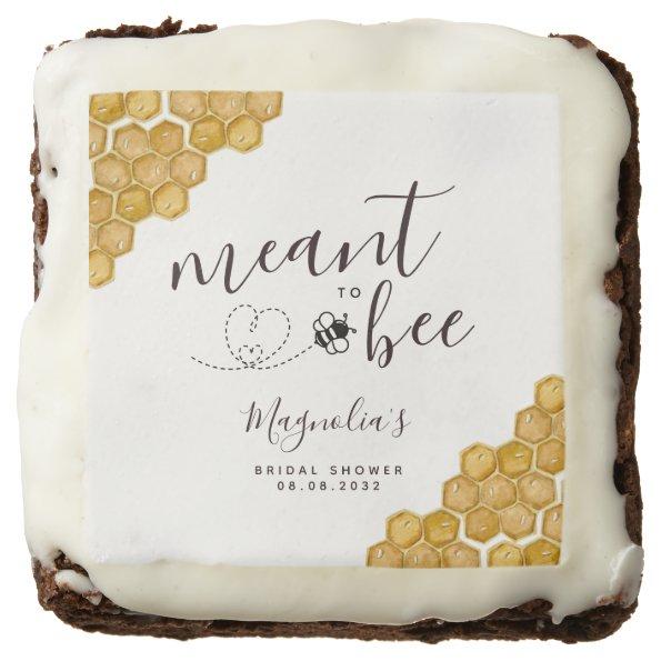 Meant to Bee Bridal Shower Brownie