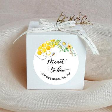 Meant to bee bridal shower classic round sticker
