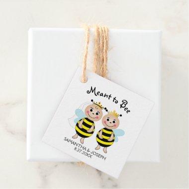 Meant to Bee Bridal Shower Favor Tags