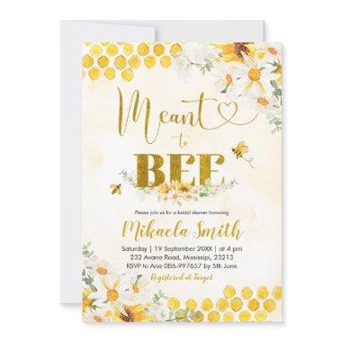 Meant to Bee Bridal Shower Invitations