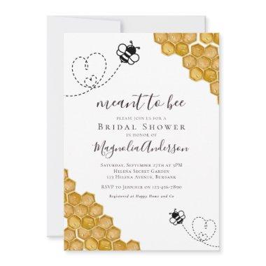 Meant to Bee Bridal Shower Invitations