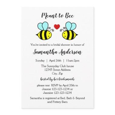 Meant to Bee - Bridal Shower Invitations