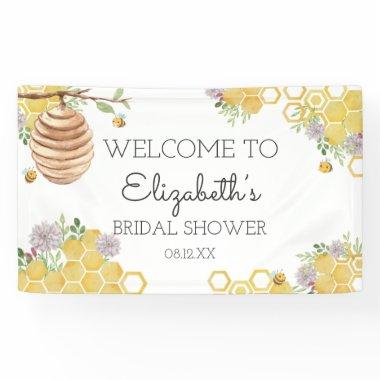 Meant to Bee Bridal Shower Watercolor Beehive Banner