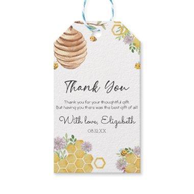 Meant to Bee Bridal Shower Watercolor Beehive Gift Tags
