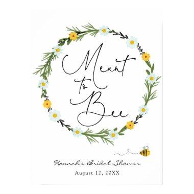 Meant to Bee Bridal Shower Welcome Sign