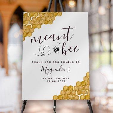 Meant to Bee Bridal Shower Welcome Sign