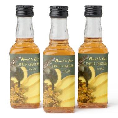 Meant to Bee Honey Party Favor Photo Liquor Bottle Label