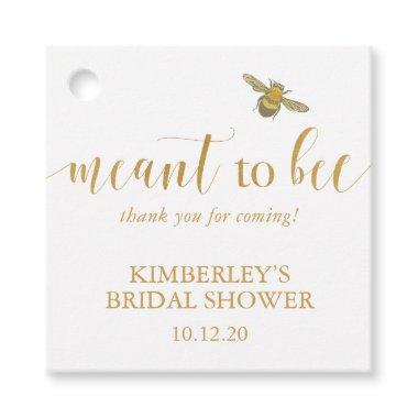 Meant to Bee Honey Wedding Favor Tags