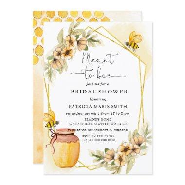 Meant To Bee Honeybee Floral