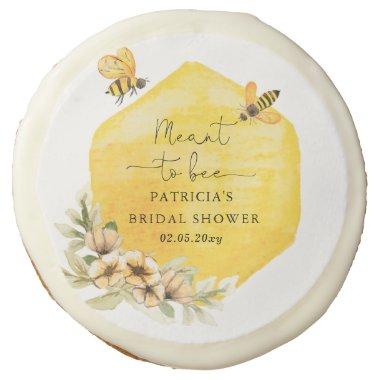 Meant To Bee Honeybee Floral  Sugar Cookie