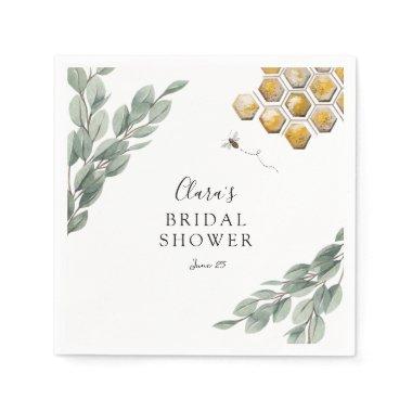 Meant to Bee Honeycomb Eucalyptus  Napkins