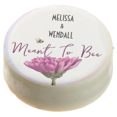 Meant To Bee Mauve Floral Chocolate Covered Oreo
