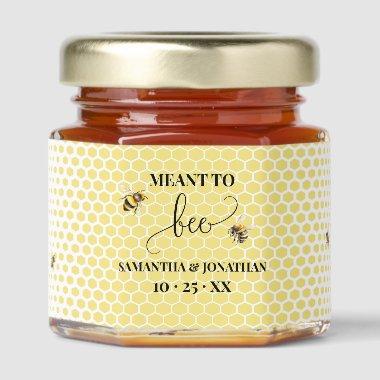 Meant to Bee Minimalist  Honey Jar Favors