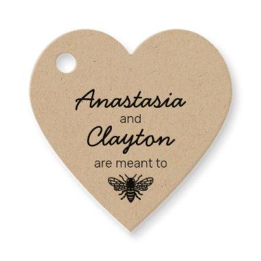 Meant to Bee Wedding  Thank You Favor Tags