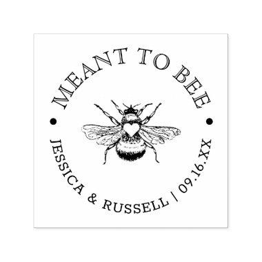 Meant To Bee Wedding Self-inking Stamp
