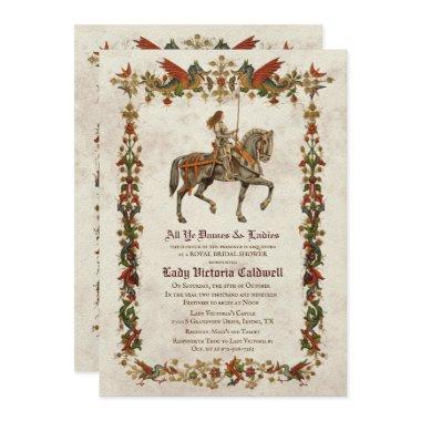 Medieval Renaissance Bridal Shower Invitations