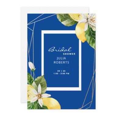 Mediterranean Blue & Yellow Lemons