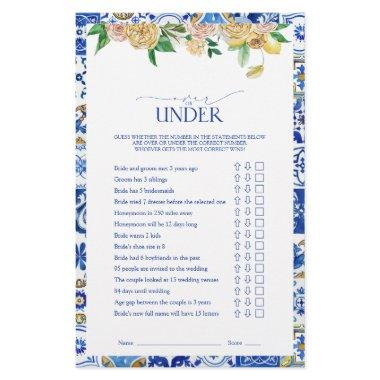Mediterranean  Over Or Under Game