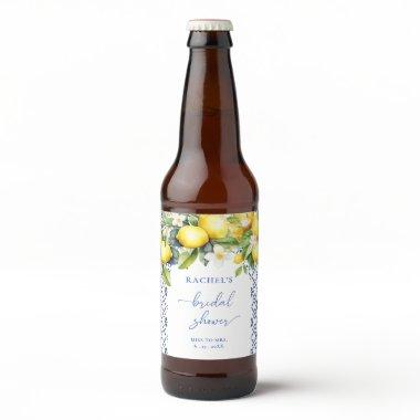 Mediterranean Citrus  Beer Bottle Label