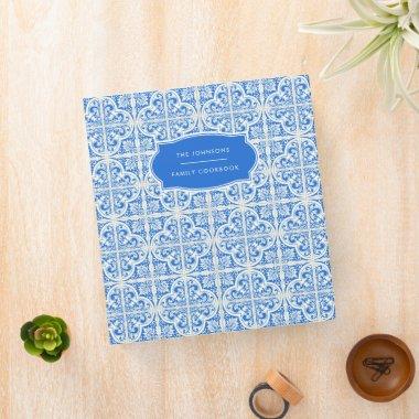 Mediterranean Family Recipe Cookbook Binder