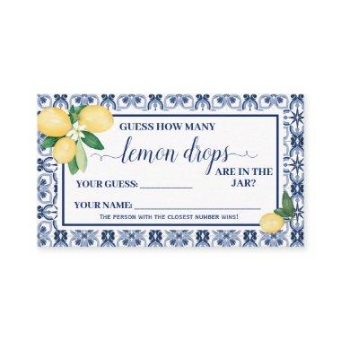 Mediterranean How Many Lemon Drop Shower Game