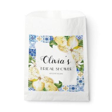 Mediterranean Lemon Bridal Shower Favor Bags