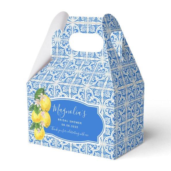 Mediterranean Lemon  Favor Boxes