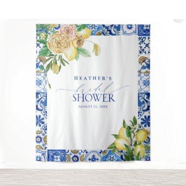 Mediterranean Lemon  Photo Booth Tapestry