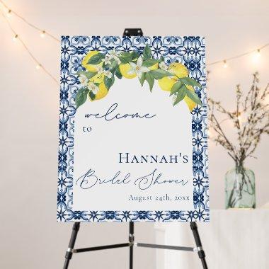 Mediterranean Lemon Bridal Shower Sign