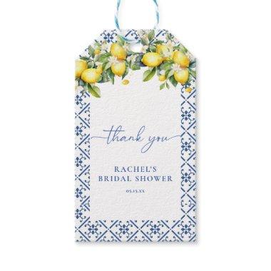Mediterranean Lemon Main Squeeze Bridal Favor Tags