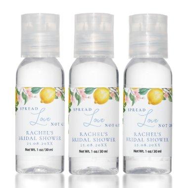 Mediterranean Lemons Blue Tiles  Hand Sanitizer