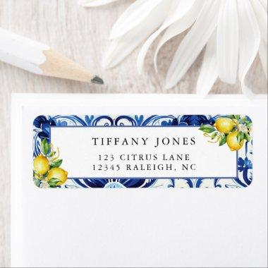 Mediterranean Lemons  Return Address Label