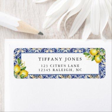 Mediterranean Lemons  Return Address Label