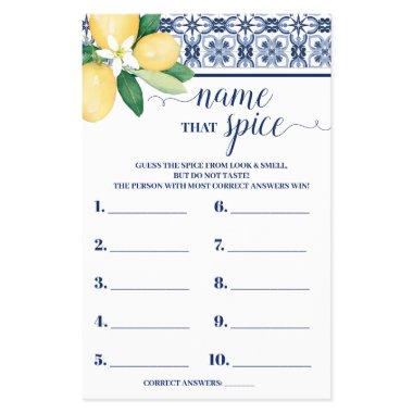Mediterranean Name that Spice Shower Game  Flyer