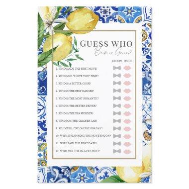 Mediterranean Tile Citrus  Guess Who