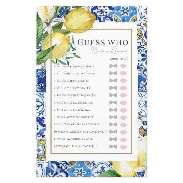 Mediterranean Tile Citrus  Guess Who