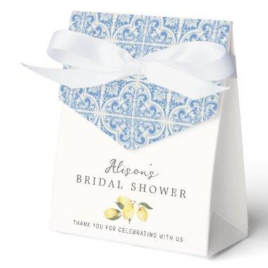 Mediterranean Tiles Amalfi Capri Themed Favor Boxes