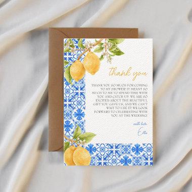Mediterranean Tiles Italy Lemon  Thank You