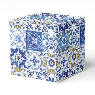 Meditteranean Mosaic Tiles Wedding Bridal Birthday Favor Boxes