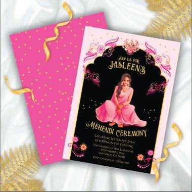 Mehndi Henna Night Party Pink Gold