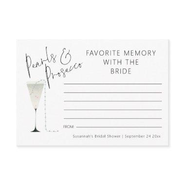 Memory with Bride Pearls Prosecco
