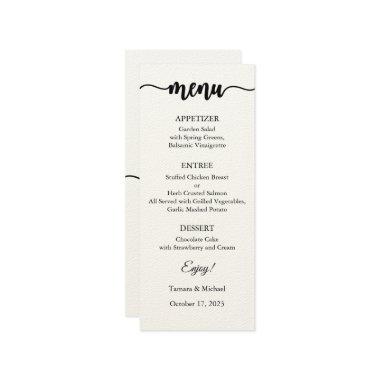 Menu , Wedding Menu, Dinner, Lunch
