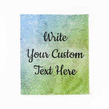 Mermaid Birthday Party Photo Booth Backdrop Green